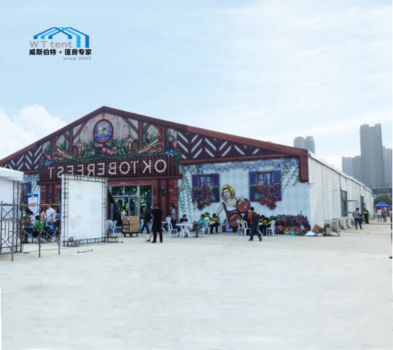 Huge Outdoor Exhibition Tents Aluminum Frame Service Life More Than 15 Years