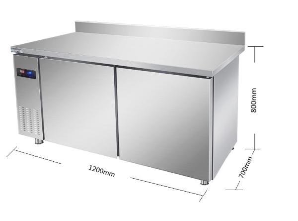 Steel 1200mm Kitchen Commercial Restaurant Refrigerator Self Closing