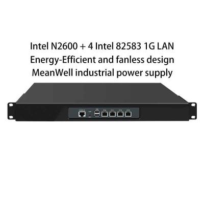 Zynshield 1U Rackmount Firewall OPNsense PfSense OpenWRT N2600 4 Intel 1G LAN