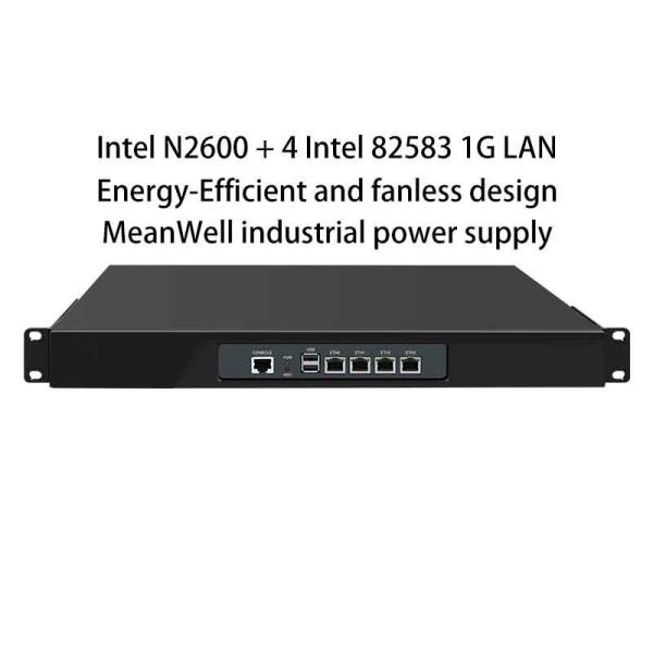 Zynshield 1U Rackmount Firewall OPNsense PfSense OpenWRT N2600 4 Intel 1G LAN