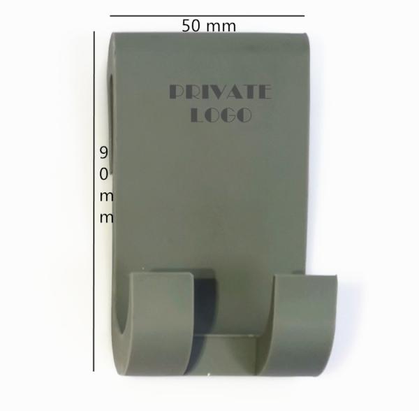 Silicon Self Adhesive Bathroom Robe Hook Towel Hanger Over The Glass Door