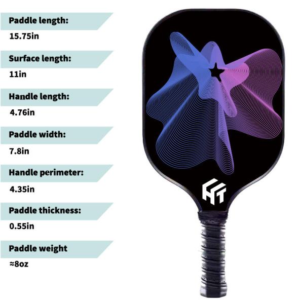 Portable Practice Pickleball Paddle Set , Youth Pickleball Paddle USAPA Standard