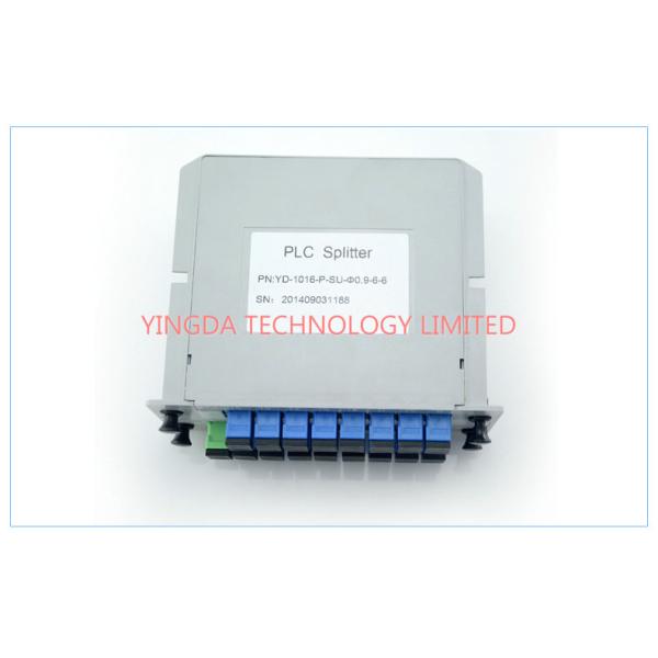 Алюминий Splitter стекловолокна LGX PLC сети GPON 2 шасси кассеты шлица