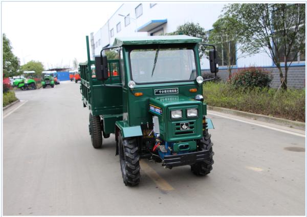 Green Color Farm Tractor Dump Truck Articulated Chassis 4500*1580*1970mm Dimension