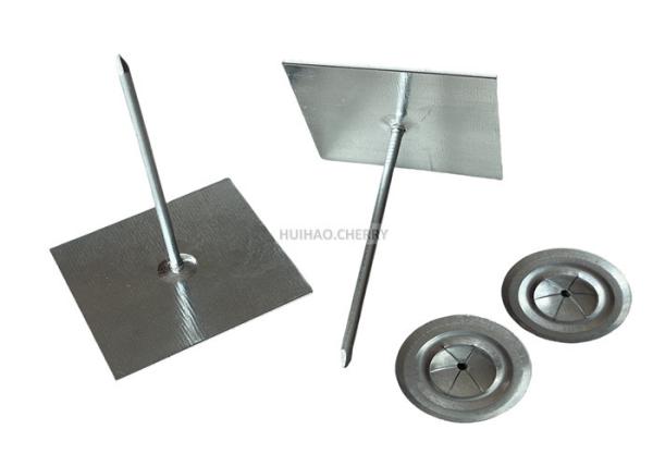 Galvanized Steel Self Adhesive Insulation Pins For Insulation Attachment