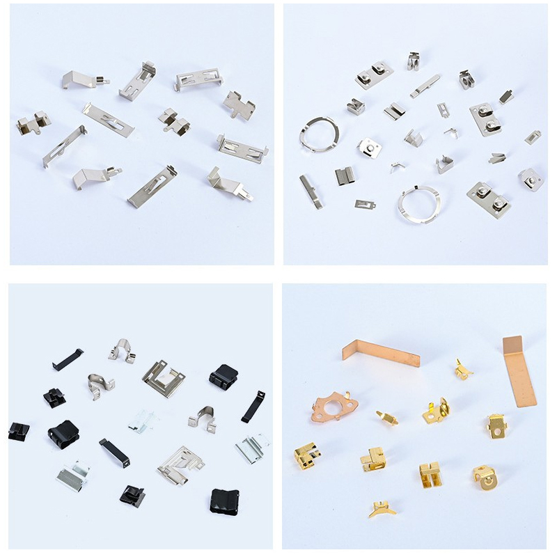 OEM Gold Plated Spring Clip Electrical Contact Metal Stamping Parts Manufacturer