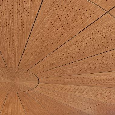 Personalizado 9 milímetros de absorção acústica perfurada de madeira do MDF almofada Eco - amigável