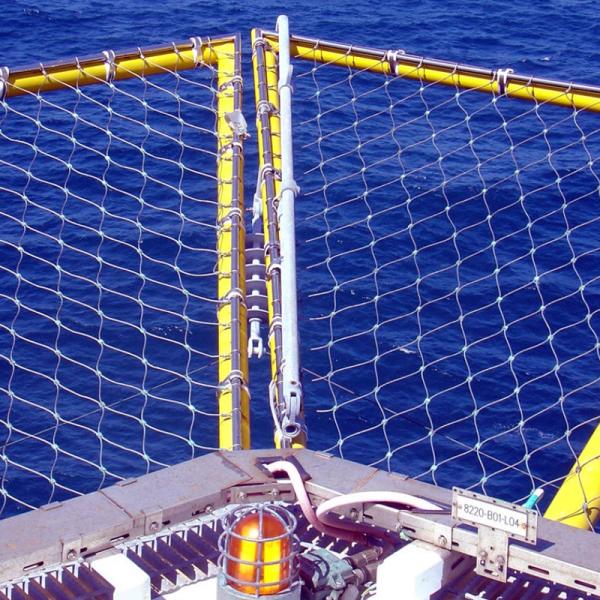 304L Rhombus Balcony Mesh Screen , Anti Falling Safety Netting For Stairs