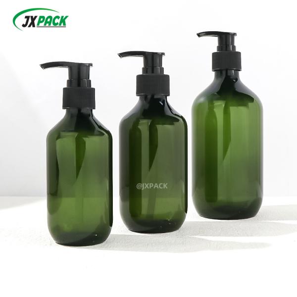 Eco-friendly Recyclable 250ml Transparent PET Plastic Shampoo Bottle with Pump Sprayer for Shower Gel