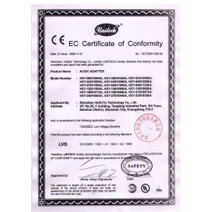 Golden Future Enterprise HK Ltd Certifications