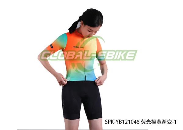 Spring Summer Short Sleeve Bike Jersey With Safety Trim Strip Italian Ink