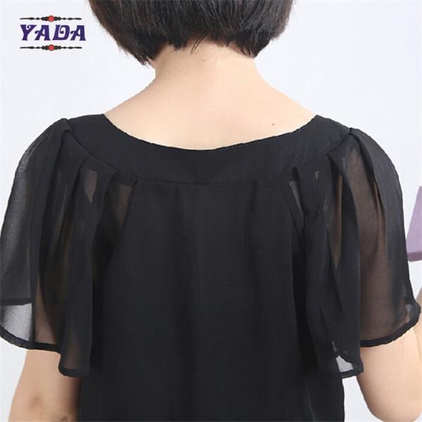 Short sleeve fashion women wome sexy summer beach dress chiffon dresses in cheap price
