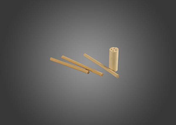 Four Hole Ceramic Insulator Tube , Both Ends Open Magnesium Alloy Tube