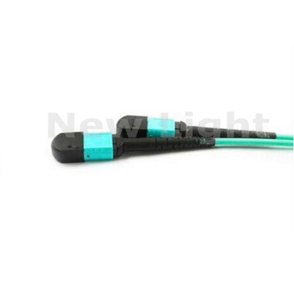 1M 12 Core MTP to MTP OM3 Multimode Fiber Optic Patch Cord Cable