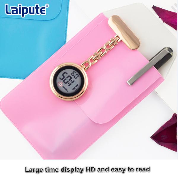 34mm Case Digital Fob Watch Organic Glass Pendant Watches For Nurses