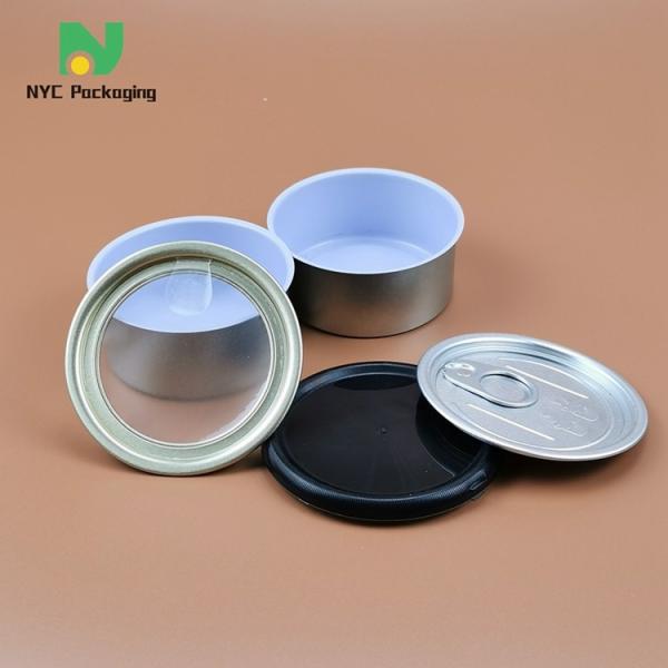 Custom Metal Ring Pull Cannabis Tin Packaging Empty Tuna Fish Tin Can