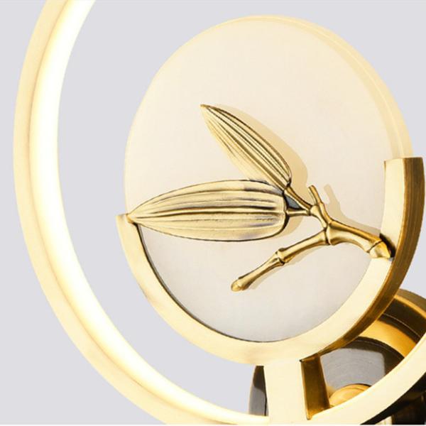 Todo el pasillo de cobre de la escalera de la pared de la cama TV de Jade Wall Lamp For Bedroom