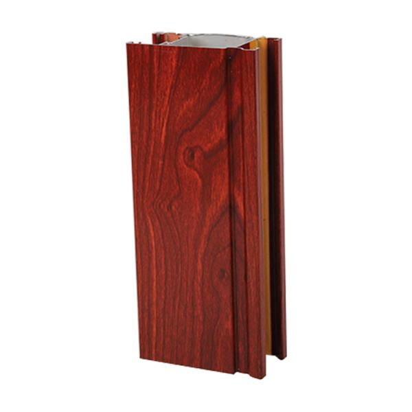 6008 T6 Anti Fading Wood Look Aluminium Profile Anodizing Protection