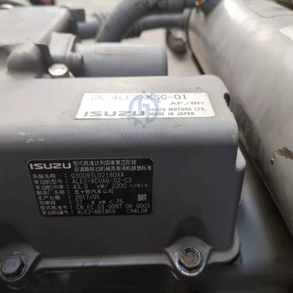 Parties de pelleteuses ISUZU: moteur diesel 4LE2 Assemblage pour ZX35U-5 DX35Z