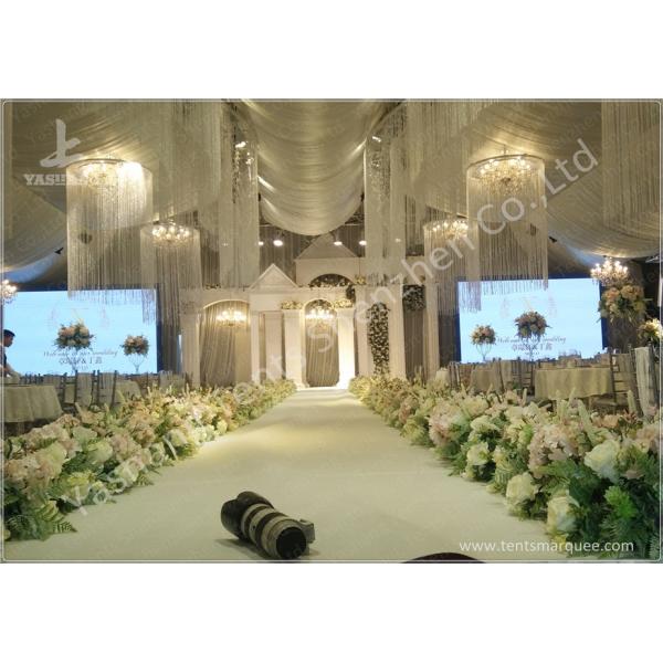 Clear and White Top Fabric Cover Outdoor Aluminum Luxury Wedding Tents