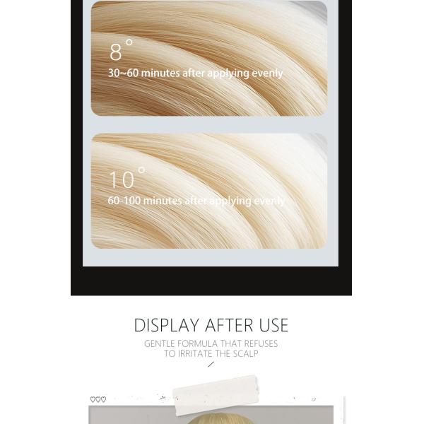 500ml Ammonia-Free Herbal Hair Dye Powder Wholesale – Low Irritation, Excellent Lightening Effect for All Hair Kinds