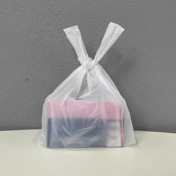 Биоразлагаемые переработанные прозрачные пластиковые пакеты 0,07 0,08 0,09 0,1 мм