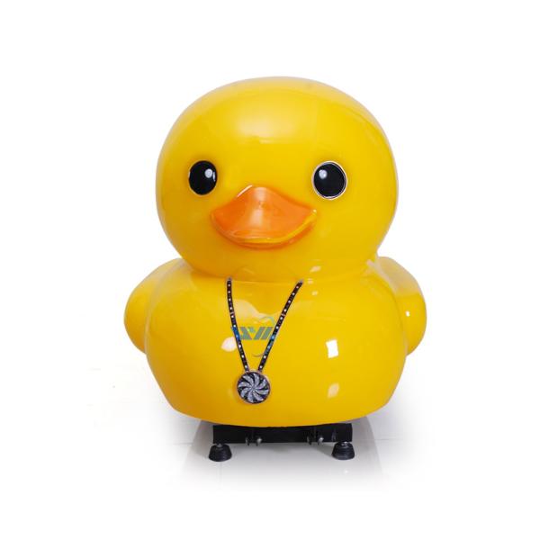 Coin Operated Arcade Kiddie Rides Yellow Duck For Amusement Park