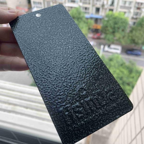 Silver Black Powder Coating with Hammer Texture for Electrostatic Spray Applications in Customization Color, Corrosion Resistant and UV-Resistant