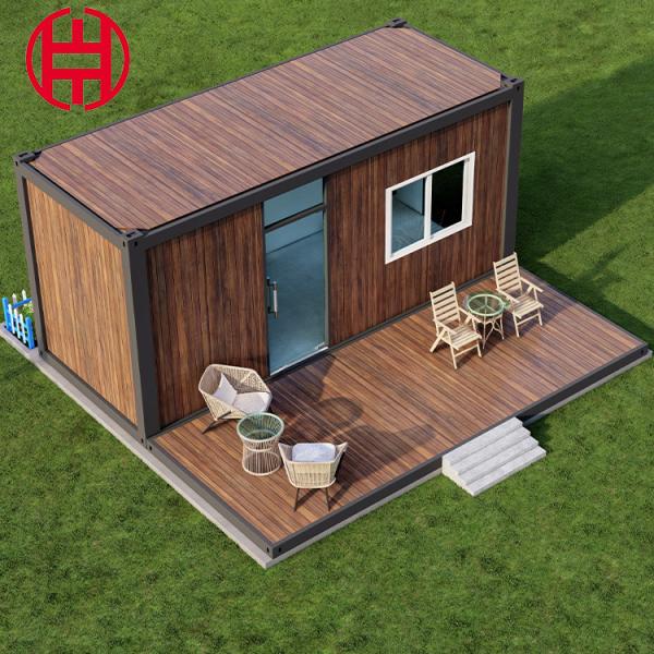 20ft Luxury Cabana de madeira pré-fabricado Modular Casas de vidro para a vida moderna