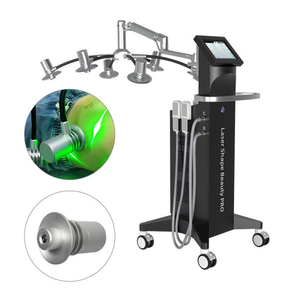6D Laser Fat burning cellulite weight loss cold laser green red light 532nm 635nm wavelength body slimming machine