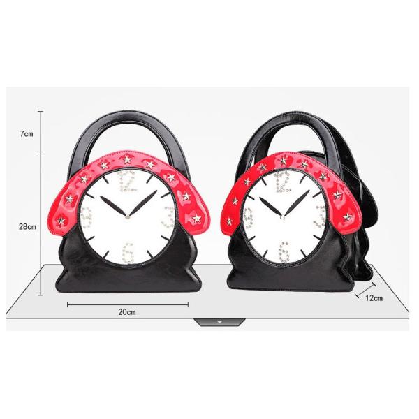 Alarm clock creative fashion handbags tide female cute cartoon character