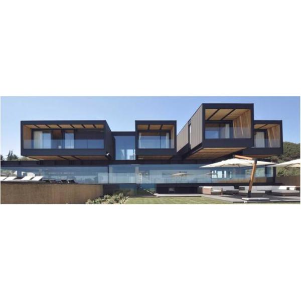 Yellow Sandwich Panel Modular Steel House Prefabricated Engineered Building