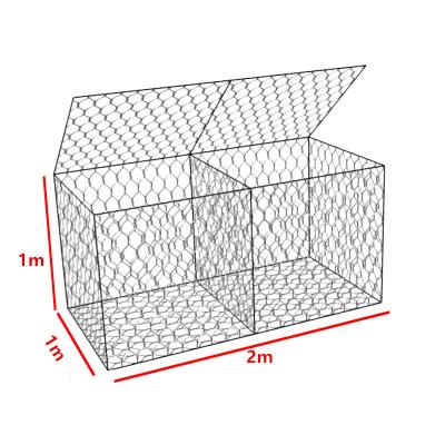 Cerca de enchimento inoxidável sextavada das cestas do fio 2.2mm Gabion