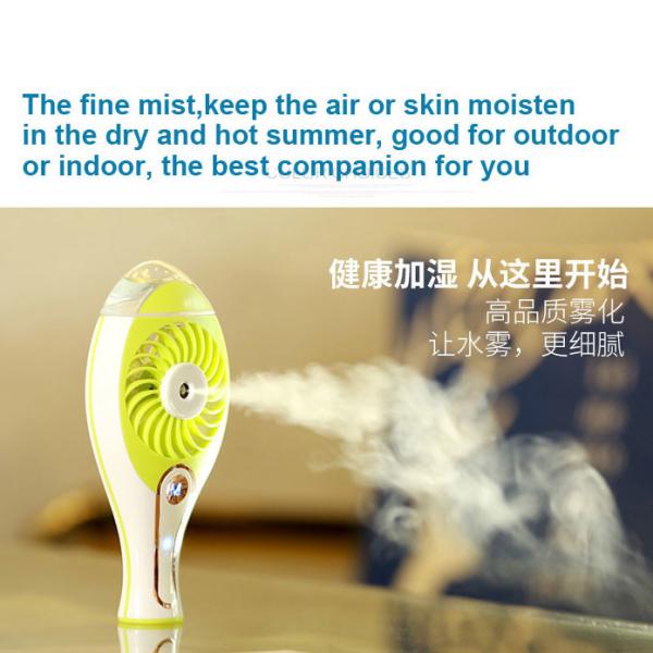 Novelty Mini Portable USB Fan Not Easy Oxidation Moisten Fuction Handheld