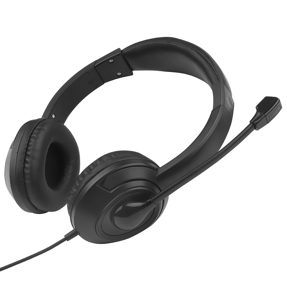 JTY-1026Wired Call Center Headset with  Microphone, 3.5mm/USB/Type‑C Multi‑Interface Over‑Ear Headphone, Volume Control Wired Headset for Office Conference Online Class Home Work,OEM/ODM customization