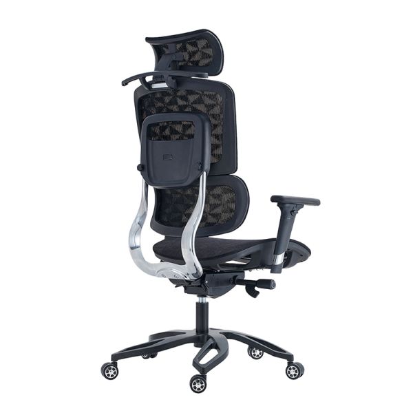 Aluminium Ergonomic Lumbar Support Office Chair with High Back