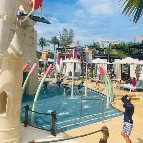 Tong Play Childrens Splash Pad Water Amusement Park Custom Made