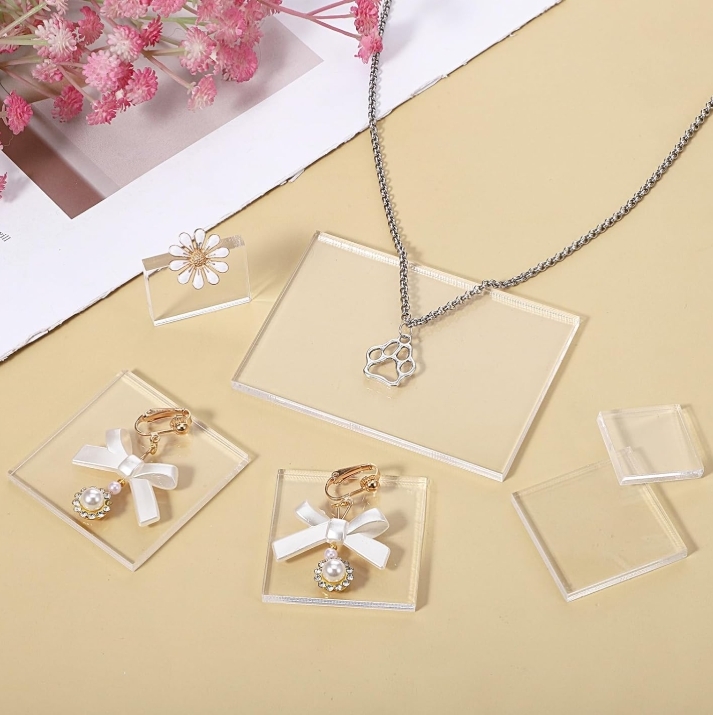 Transparent Design Solid Acrylic Cubes For Display Stand And Cube Base