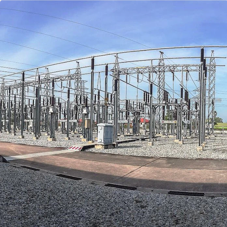 Corrosion Resistant Substation Steel Structures Sturdy Electric Transmission Substation Anti Seismic