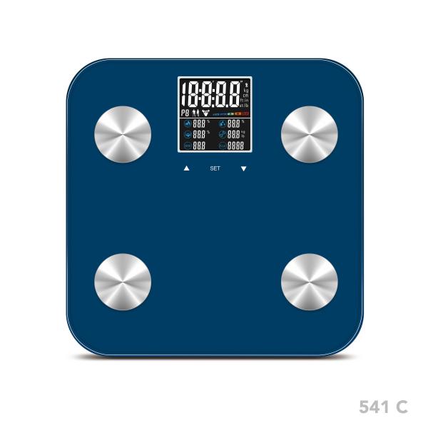 Colorful Big Lcd Dispaly Bathroom 396lb Smart Bluetooth Body Analyser Scale