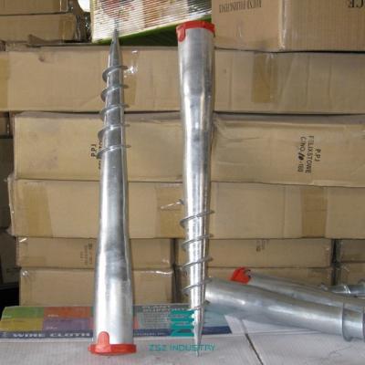 Construction Ground Screw Piles 2mm Thickness For Fencing Post Anchor