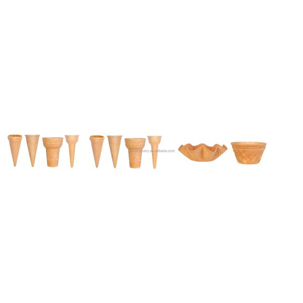 Best Sales Ice Cream Cone Cup Making Line with Waffle Biscuit Gelato Baking