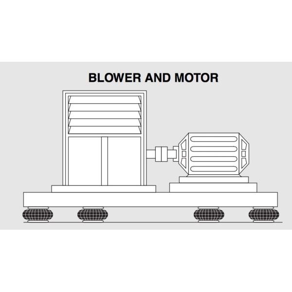 W01-358-7459 Industrial Air Spring With Rubber Bumper For Blower Motor