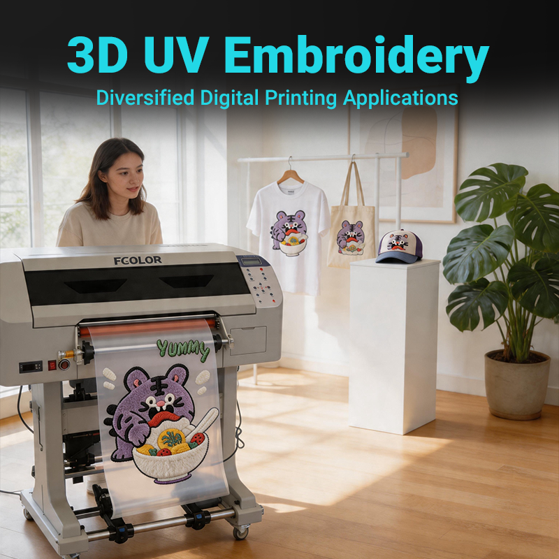 ZYJJ UV300-PRO 30cm UV DTF Crystal Label Printer — DX7 Printhead, Auto Peeling & Laminating, Roll-to-Roll