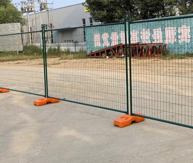 Stackable Water Ballast Temporary Security Fence Depot Friendly Rapid Deploy