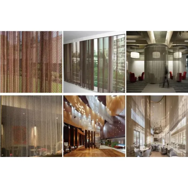 Brass Decorative Fashion Wire Mesh Mesh Partitions Curtain Fabric stainless steel woven wire mesh
