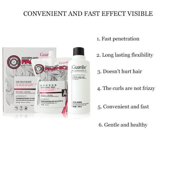 Organic Digital Permanent Wave Curl Solution for Resistant Hair Hair Perm Lotion