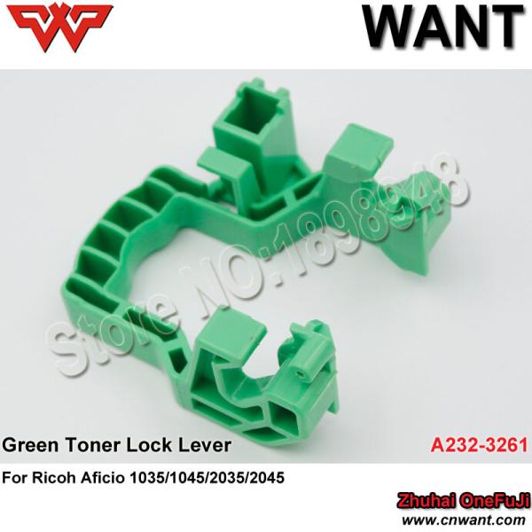 A2323261,A232-3261,Green Toner Lock Lever / Cam Handle For Ricoh Aficio AF1035,AF1045,AF2035,AF2045 Toner supply handle