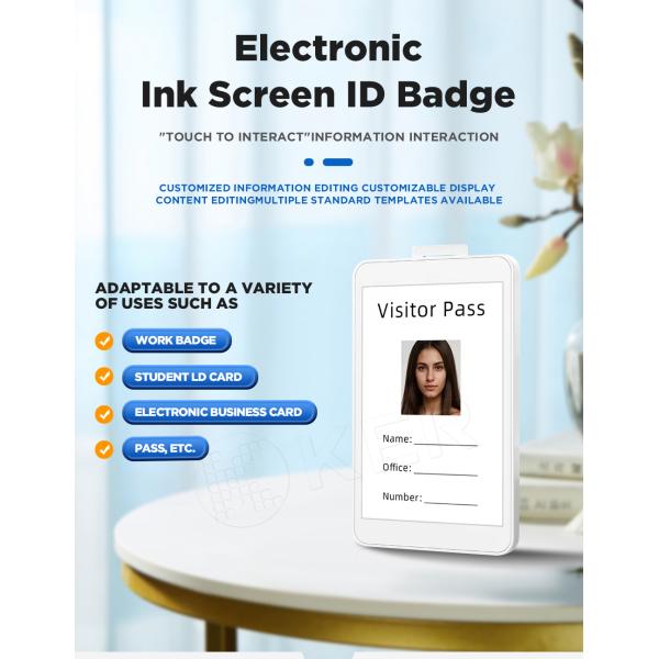 Офис электронный работник цифровой рабочий значок ПВХ пластмассовый работник работа личное фото имя значок удостоверения личности