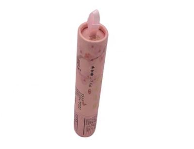 Tubo Handcrafted do papel de embalagem para o bálsamo de bordo com tampa da fita